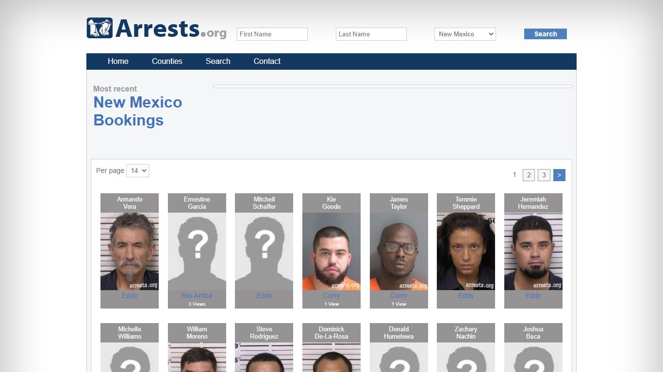 New Mexico Arrests and Inmate Search